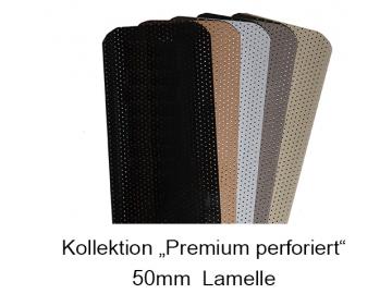 Aluminiumjalousie "Premium peforiert" 50 mm mit 3mm Leiterkordel